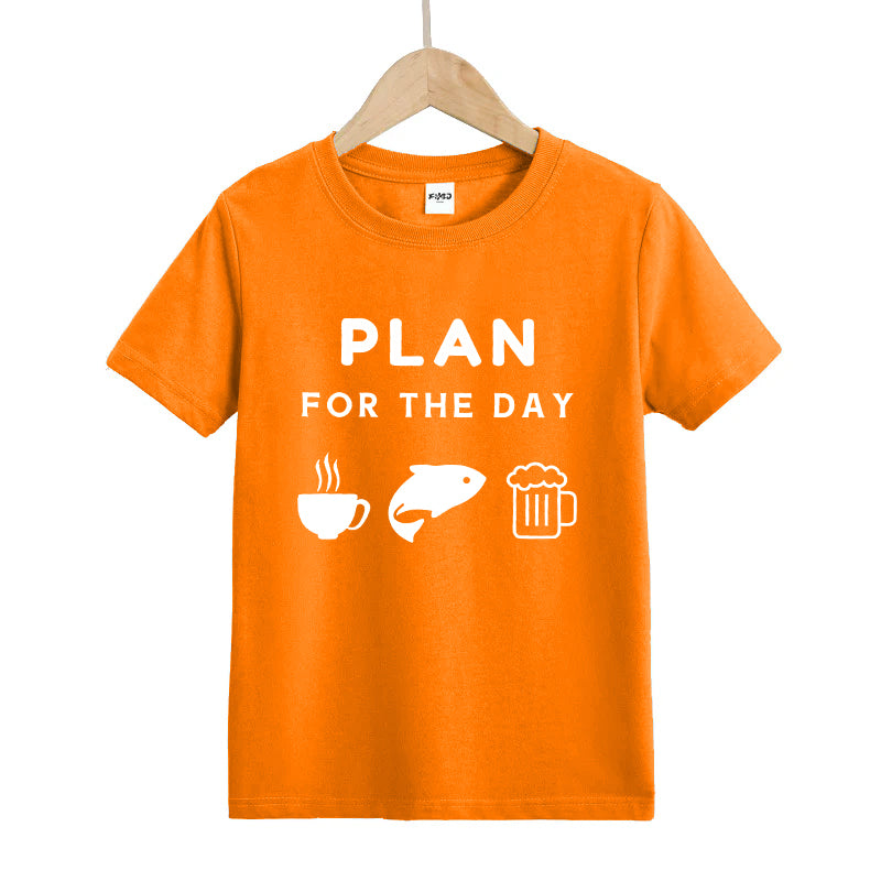 Plan For The Day Kids T-Shirt