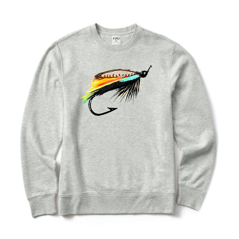 Trout Fly Lure Crewneck Sweatshirt