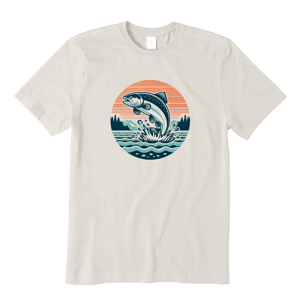 Retro Salmon Fishing T-Shirt