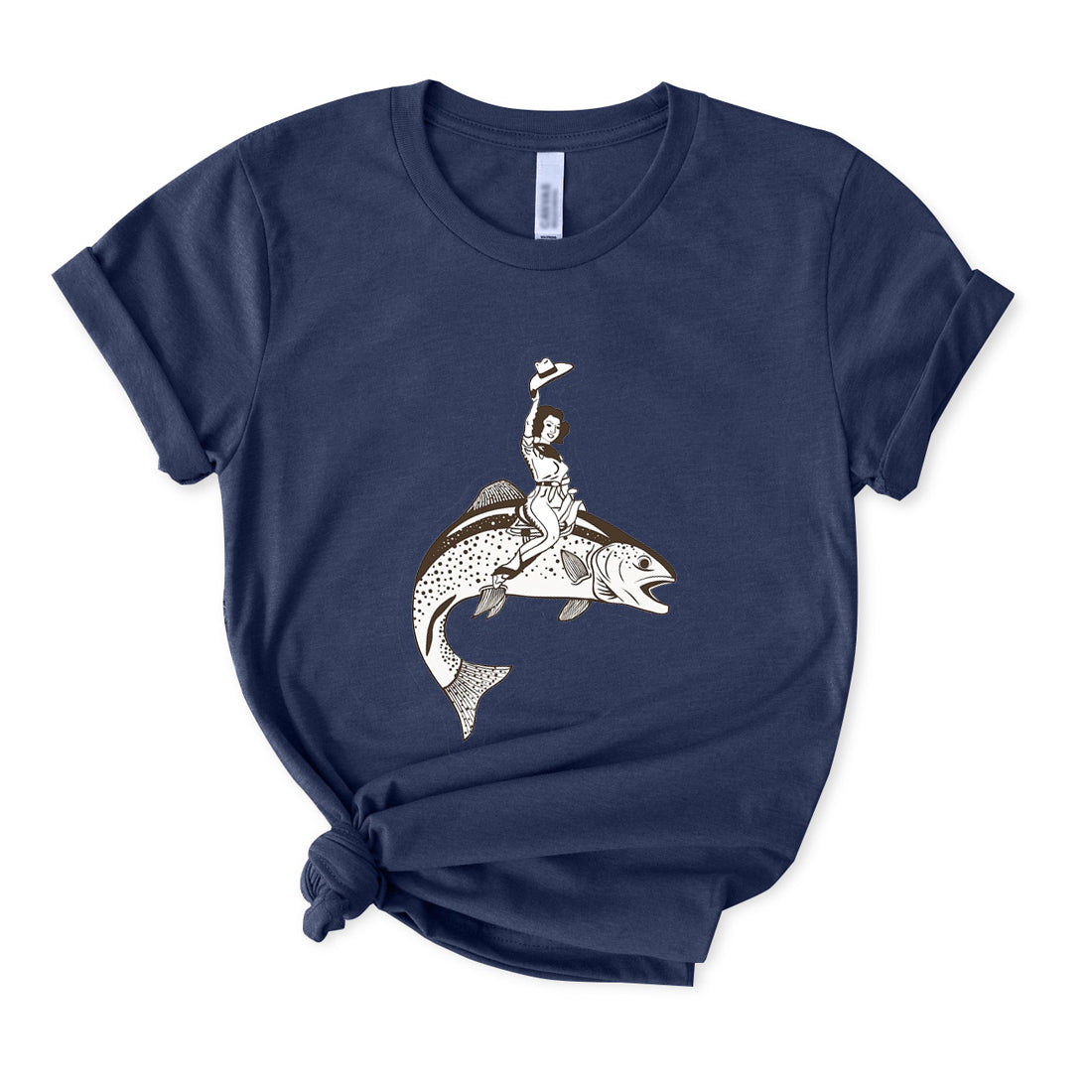 Trout Cowgirl Fly Fishing T-Shirt for Women