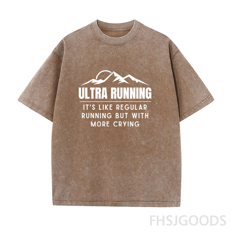 Funny Ultra Running Unisex Distressed T-Shirt