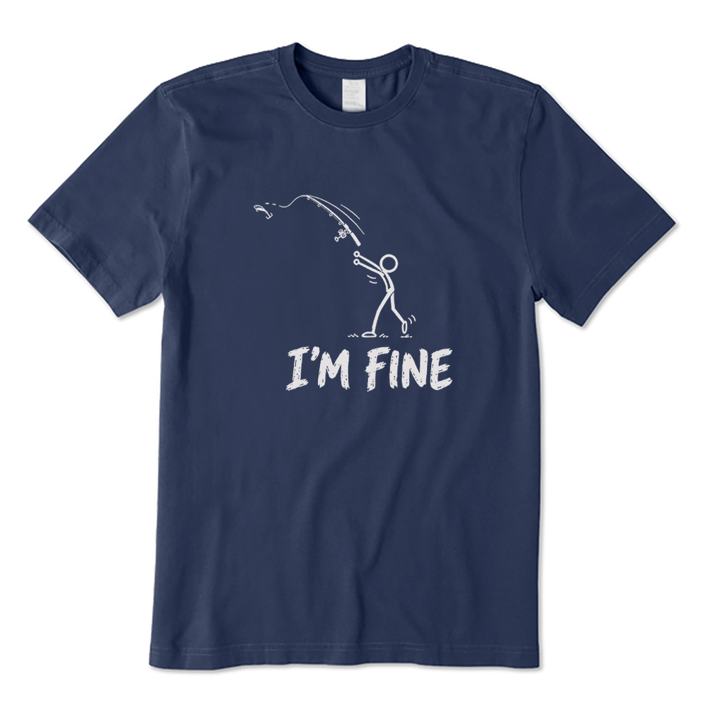 I'm Fine Fishing Accident T-Shirt