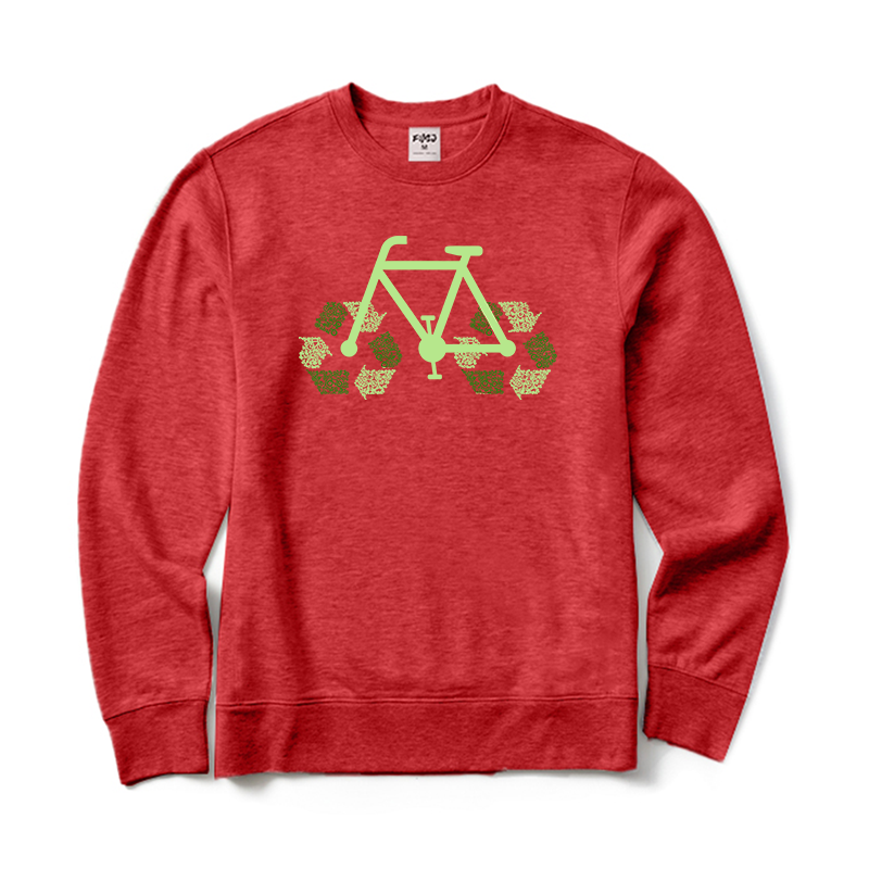 Recycle Bike Crewneck Sweatshirt