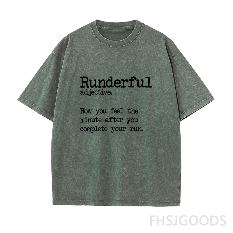 Funny Running Unisex Distressed T-Shirt
