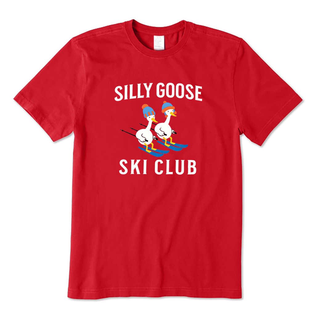 Silly Goose Ski Club Skiing T-shirt