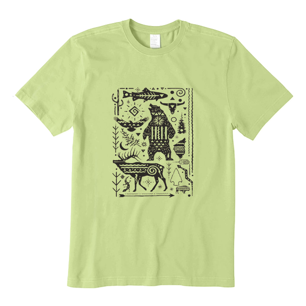 Fauna Petroglyphs Illustation T-Shirt