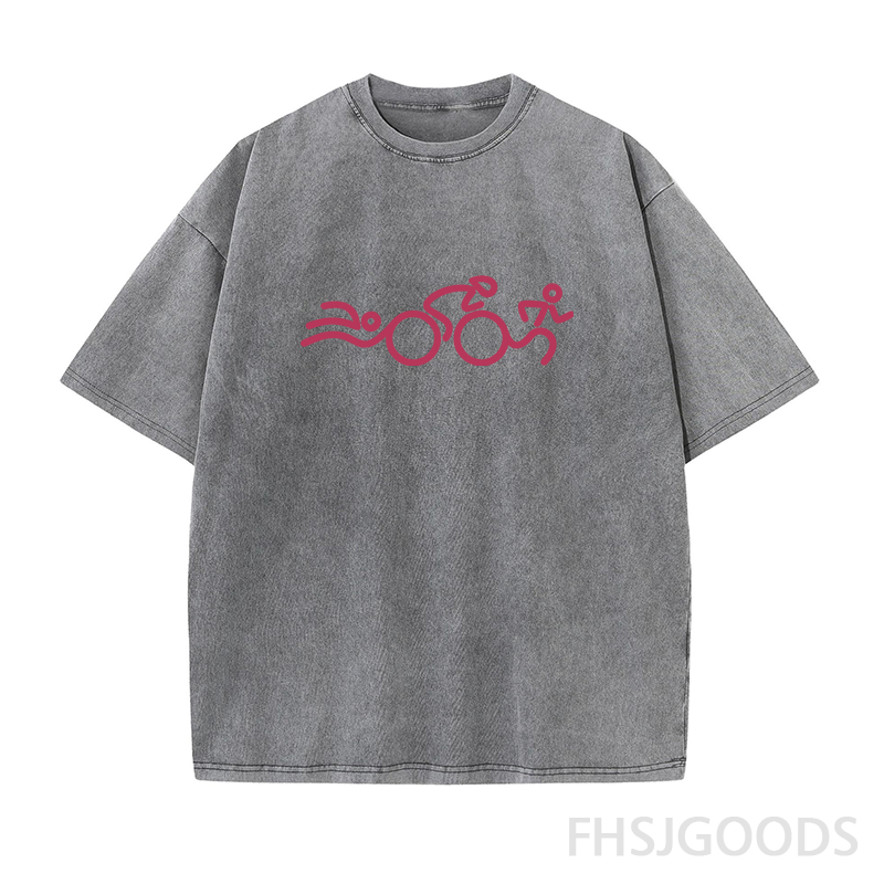 Triathlon Unisex Distressed T-Shirt