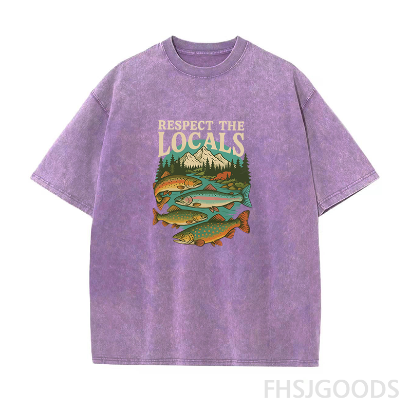 Respect The Locals Unisex Distressed T-Shirt