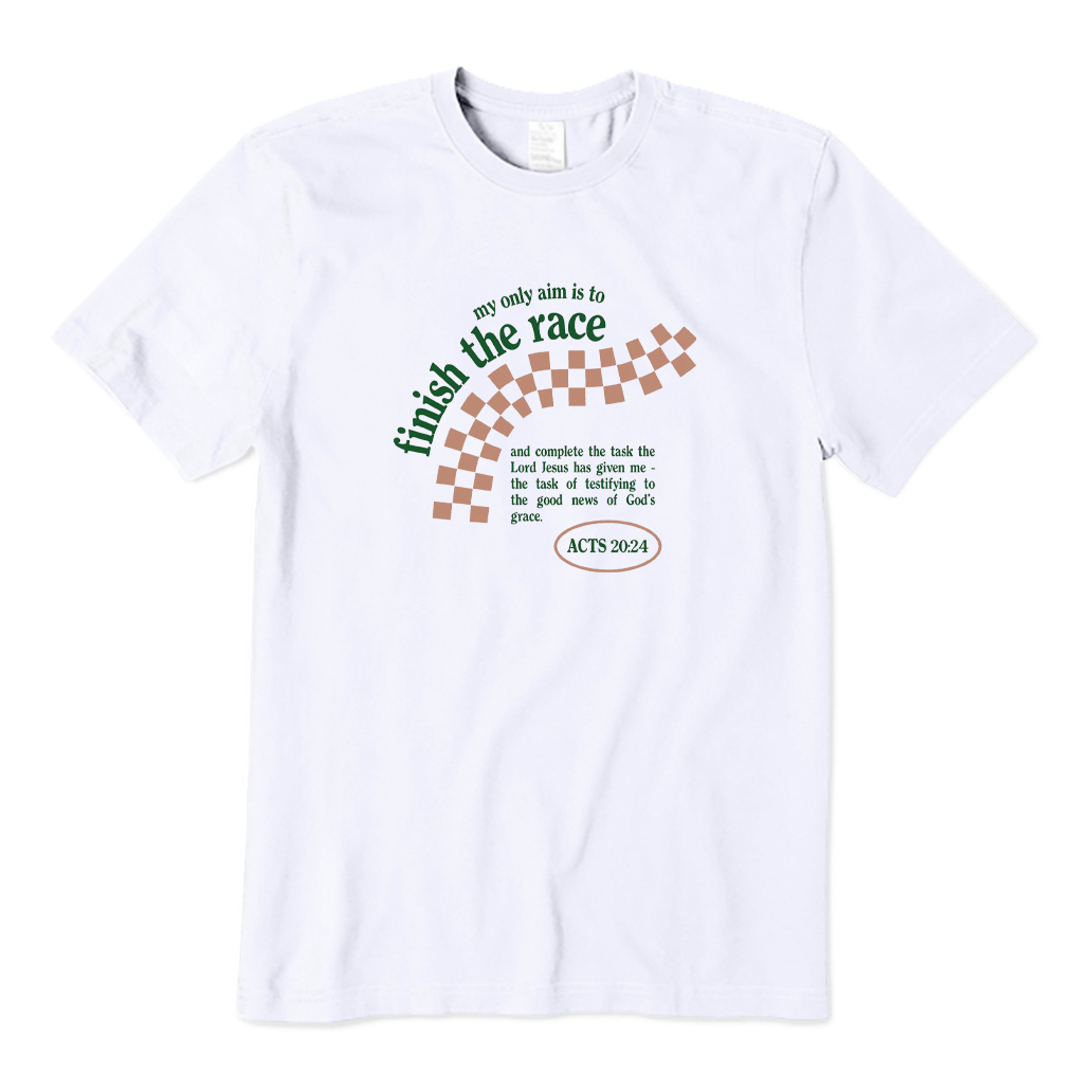 Finish The Race Acts 20：24 Bible Verse T-shirt
