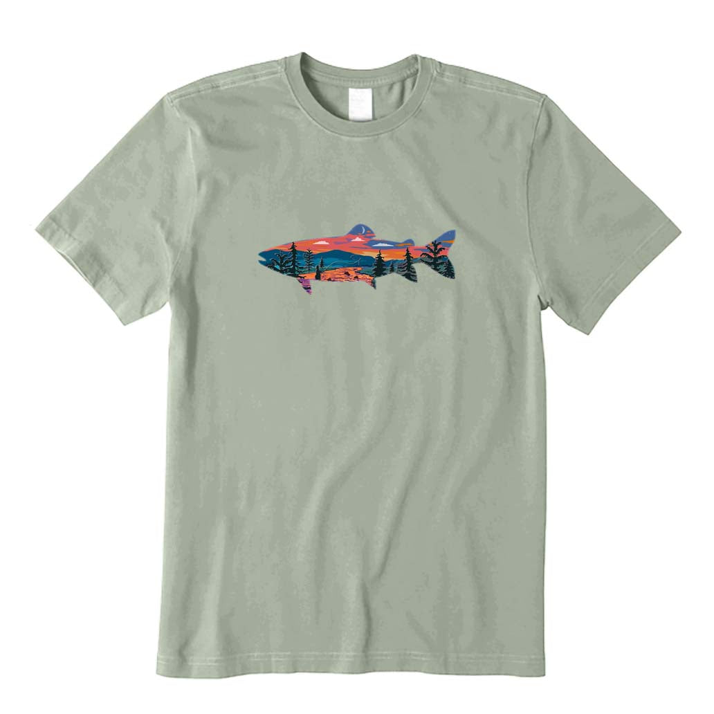 Trout and Landscape T-Shirt