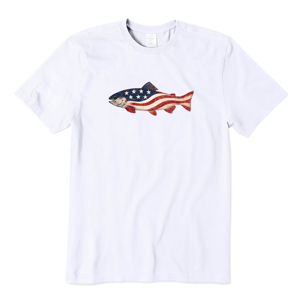 Trout American Flag T-shirt