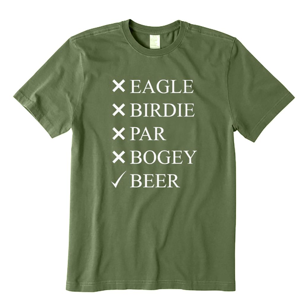 Eagle Birdie Par Bogey Beer T-shirt