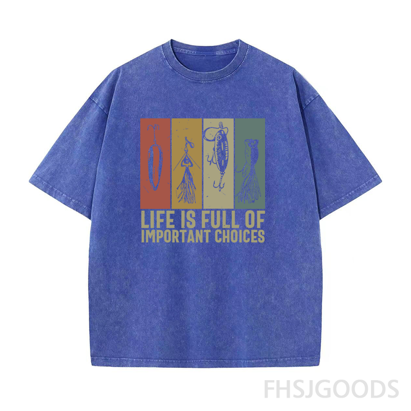 Life Is Full of Important Choices Unisex Distressed T-Shirt