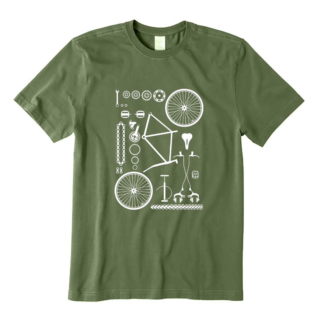 Bike Build Cycling T-shirt
