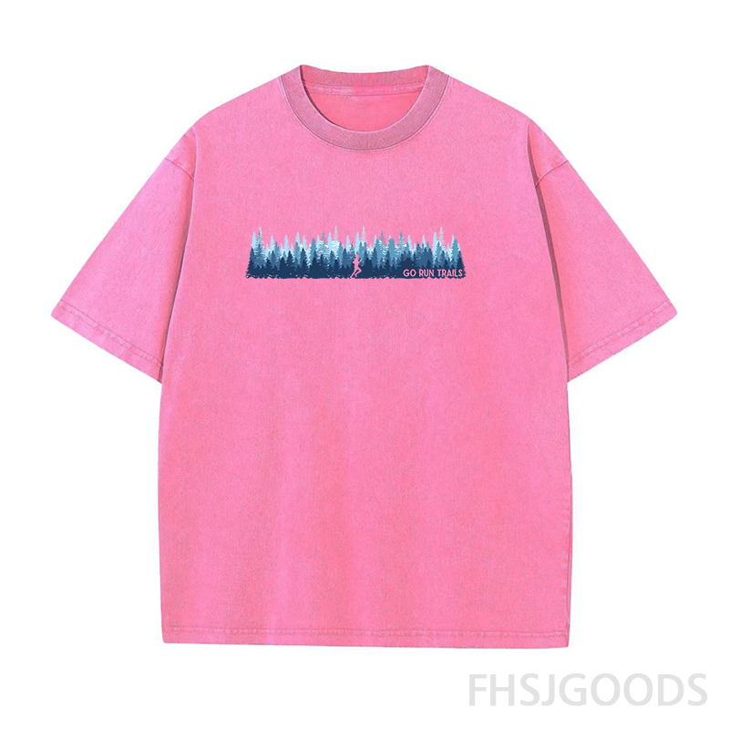 Go Run Trails Unisex Distressed T-Shirt
