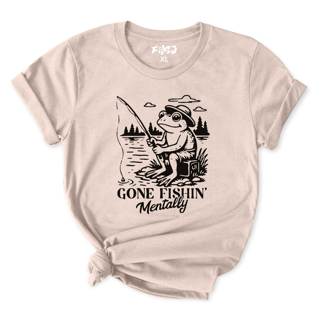Gone Fishin’ Mentally Frog T-Shirt for Women