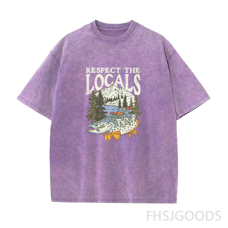 Respect The Locals Unisex Distressed T-Shirt