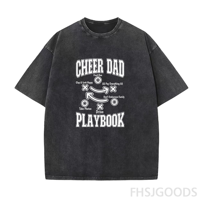 Cheer Dad Unisex Distressed T-Shirt
