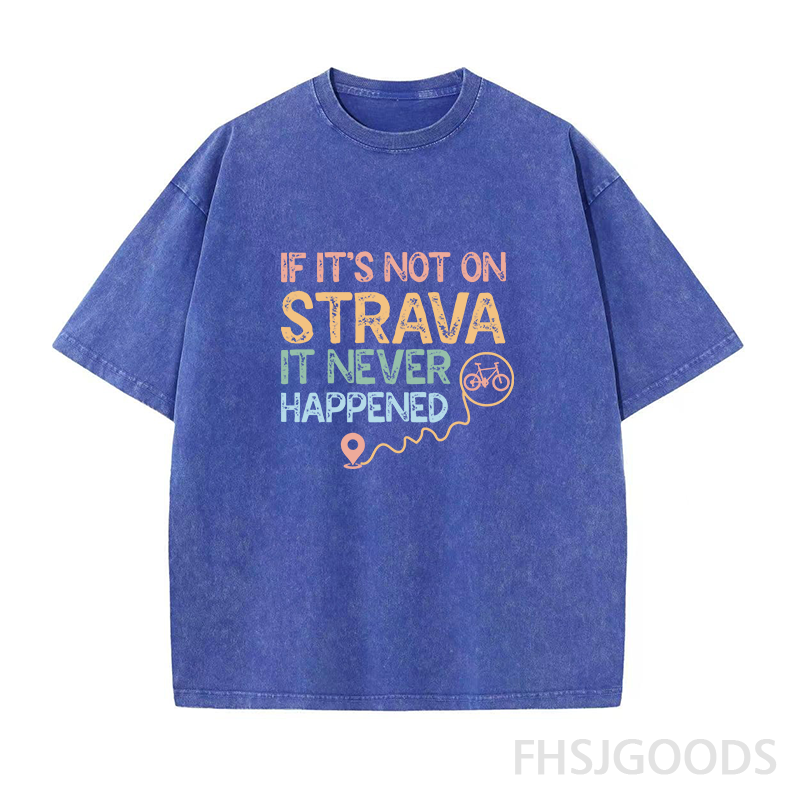 It Never Happened Cycling Unisex Distressed T-Shirt
