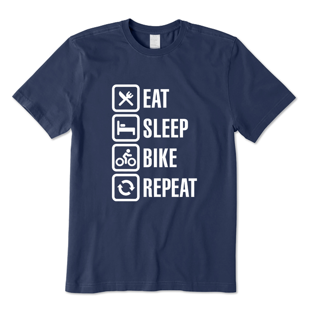 Eat Sleep Bike Repeat Cycling T-shirt