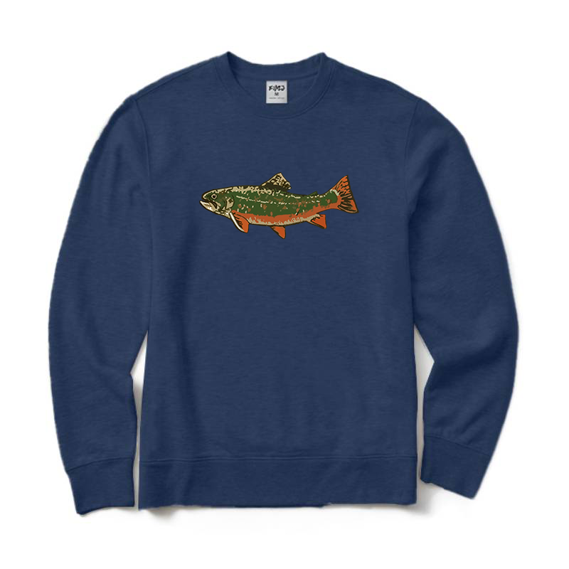 Vintage Brook Trout Crewneck Sweatshirt