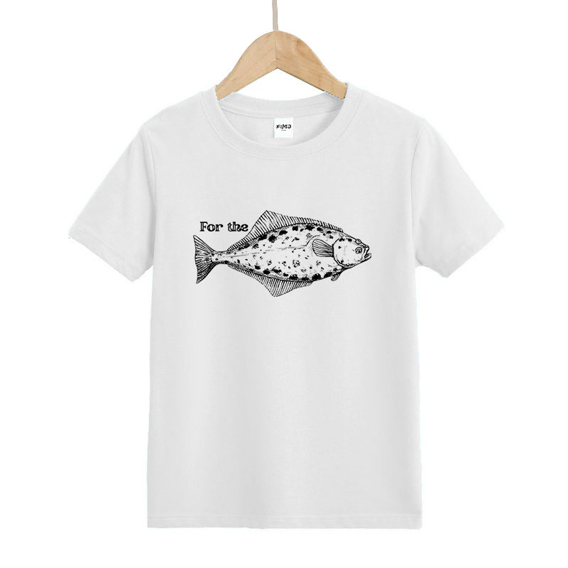 For The Halibut Fish Kids T-Shirt