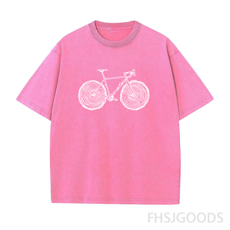 Cycling Unisex Distressed T-Shirt