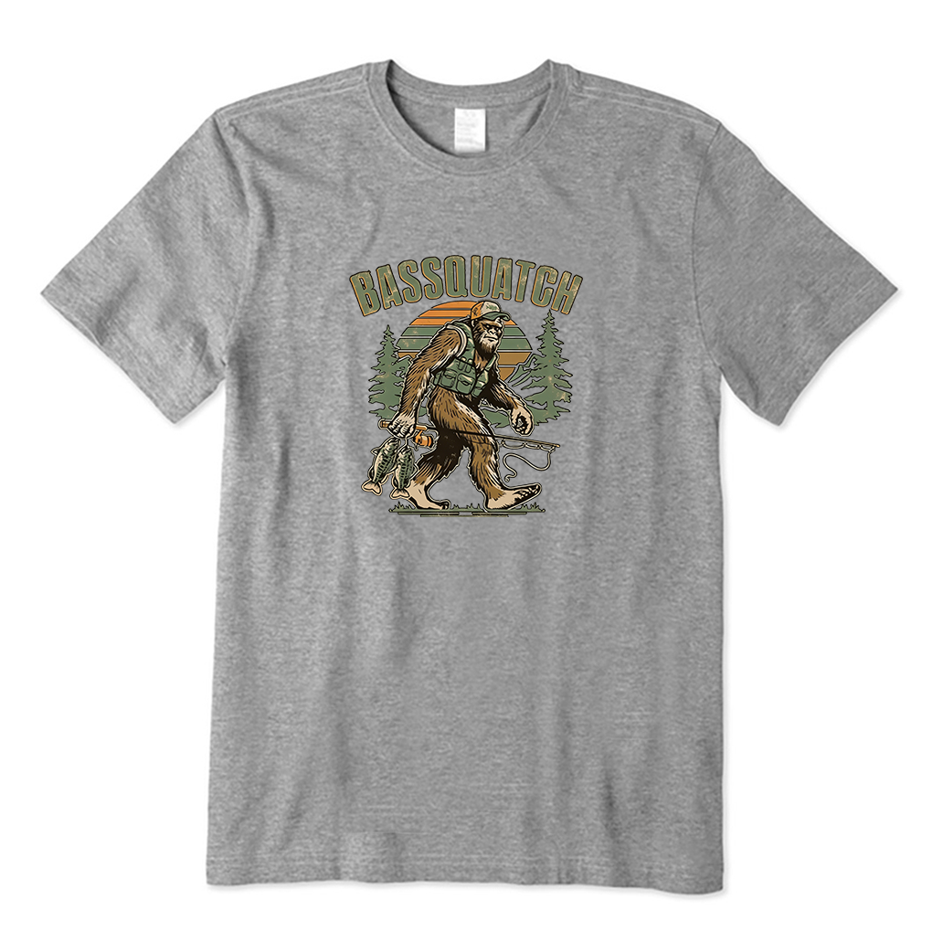 Bigfoot Goes Fishing  T-shirt