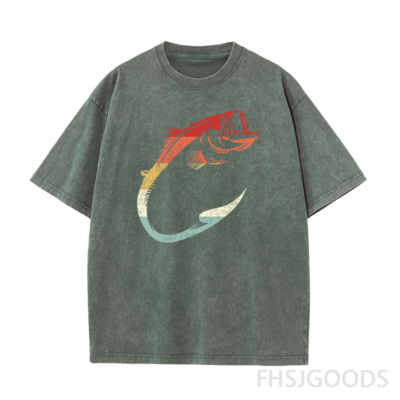 Fishing Part Time Hooker Fish Unisex Distressed T-Shirt