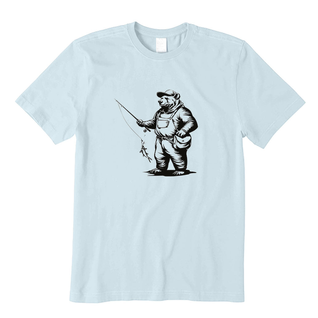 Silly Bear Caught A Fish T-Shirt