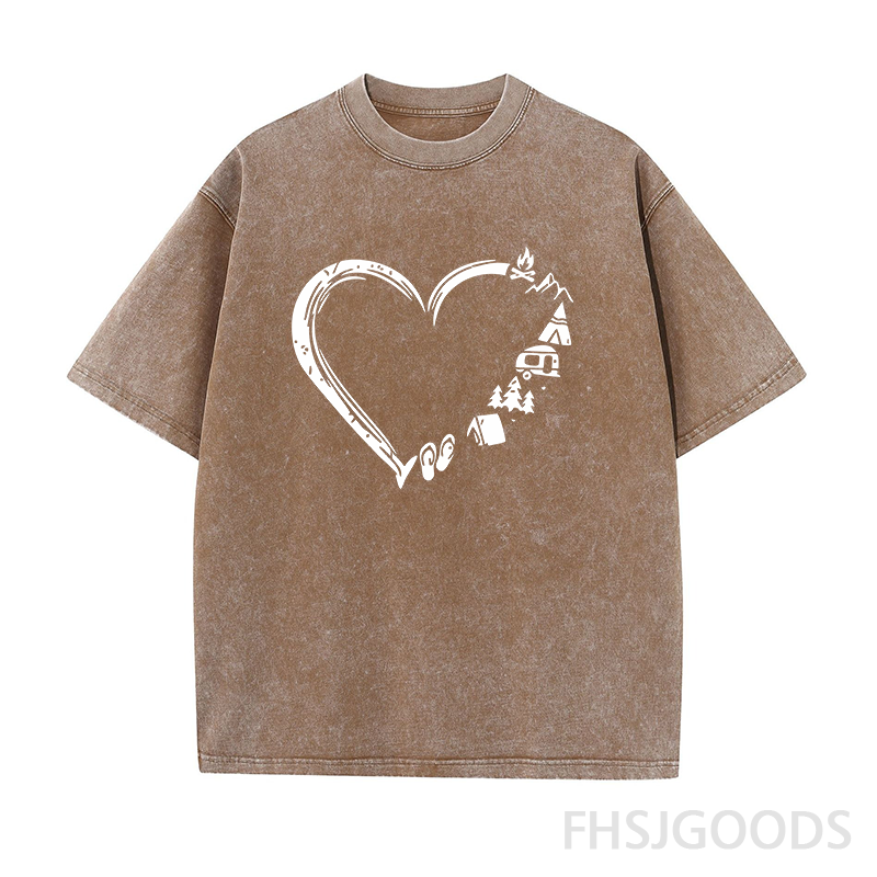 Camp Lover Unisex Distressed T-Shirt