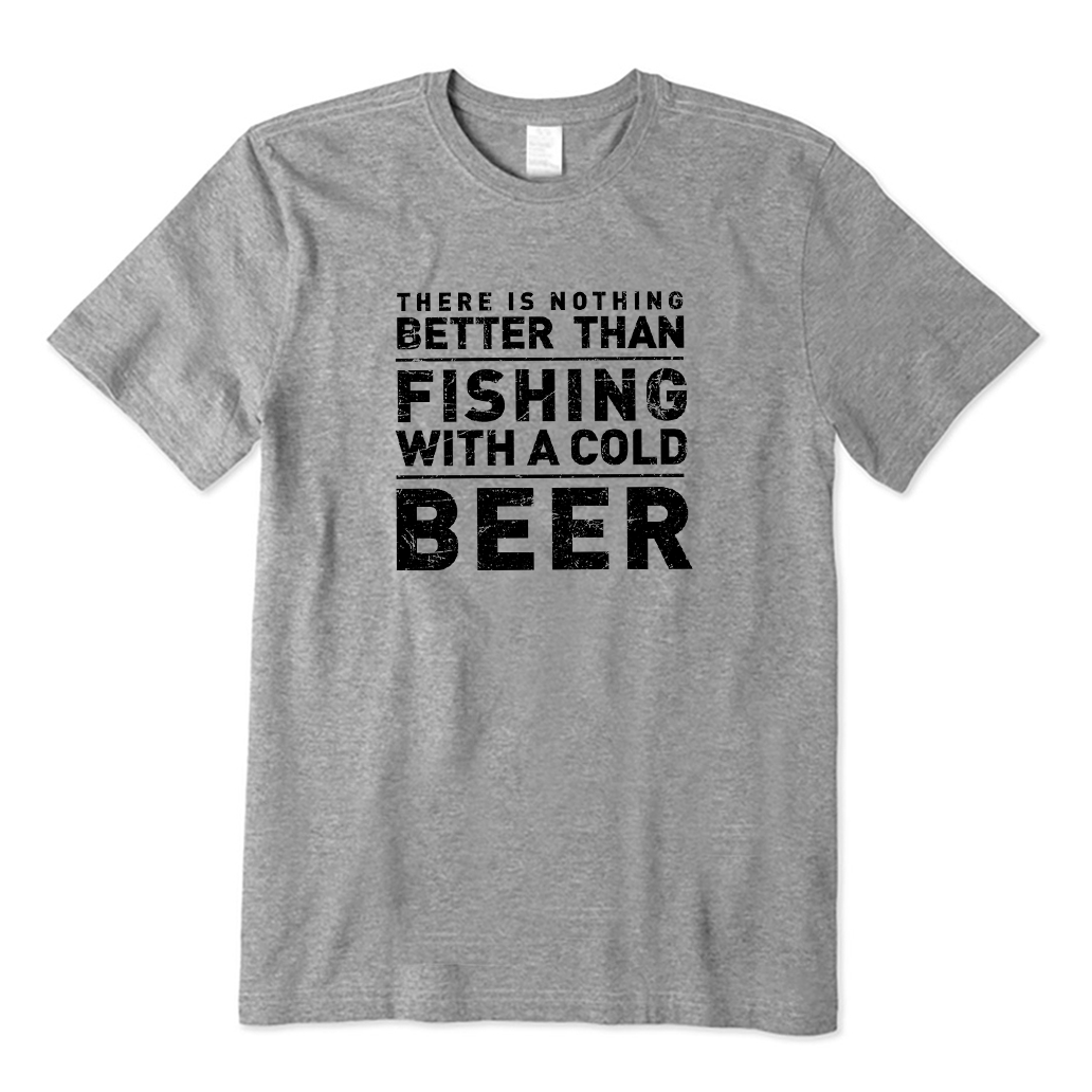 There's nothing better than fishing with a cold beer T-Shirt