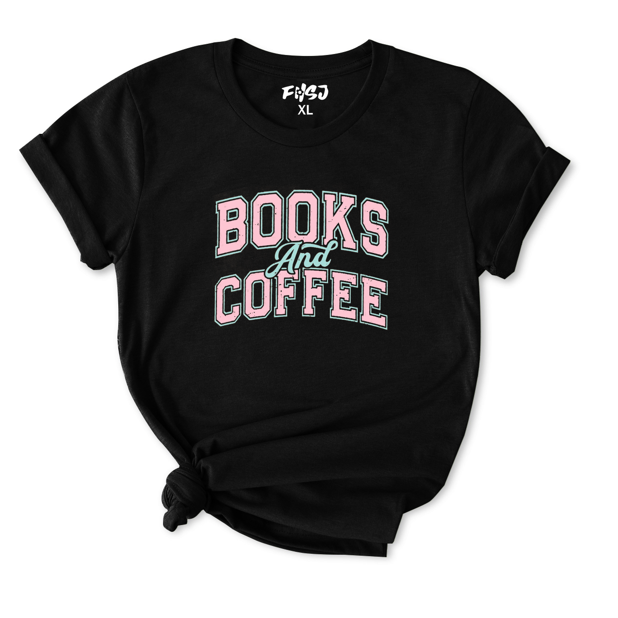 Books and Coffee T-Shirt for Women