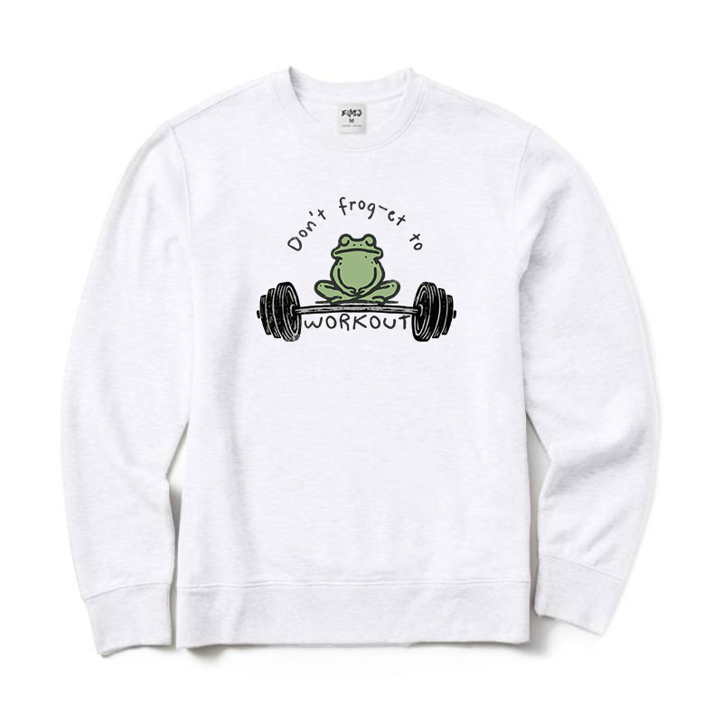 Don't Frog-et To Workout Crewneck Sweatshirt
