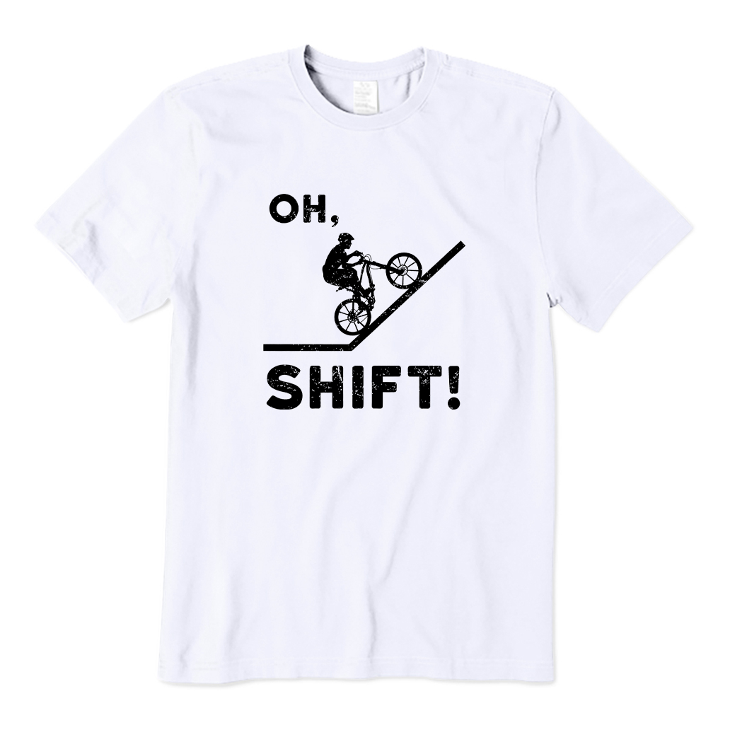 Oh Shift Funny Mountain Biking T-shirt