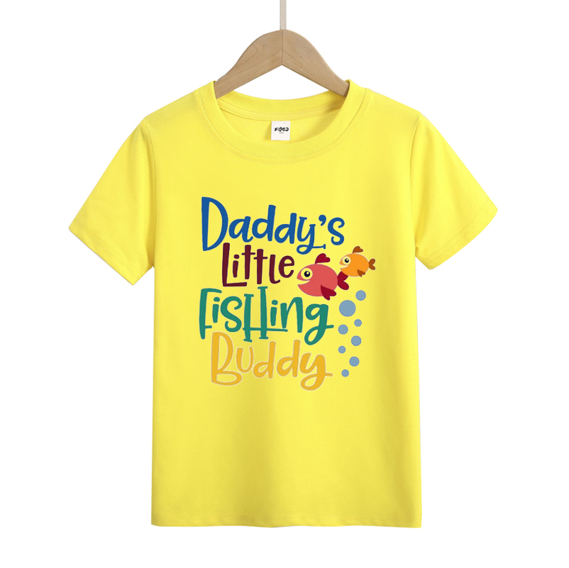 Daddy's Little Fishing Buddy Kids T-Shirt