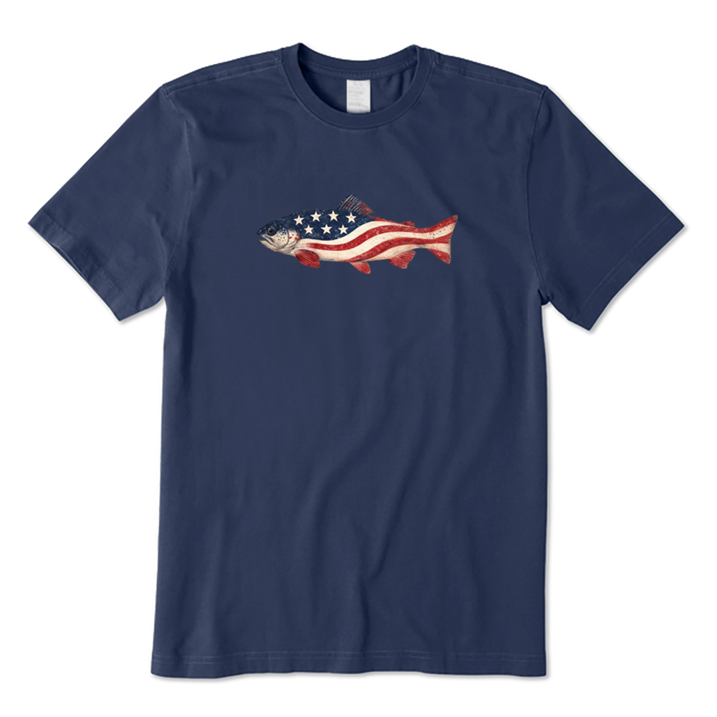 Trout American Flag T-shirt