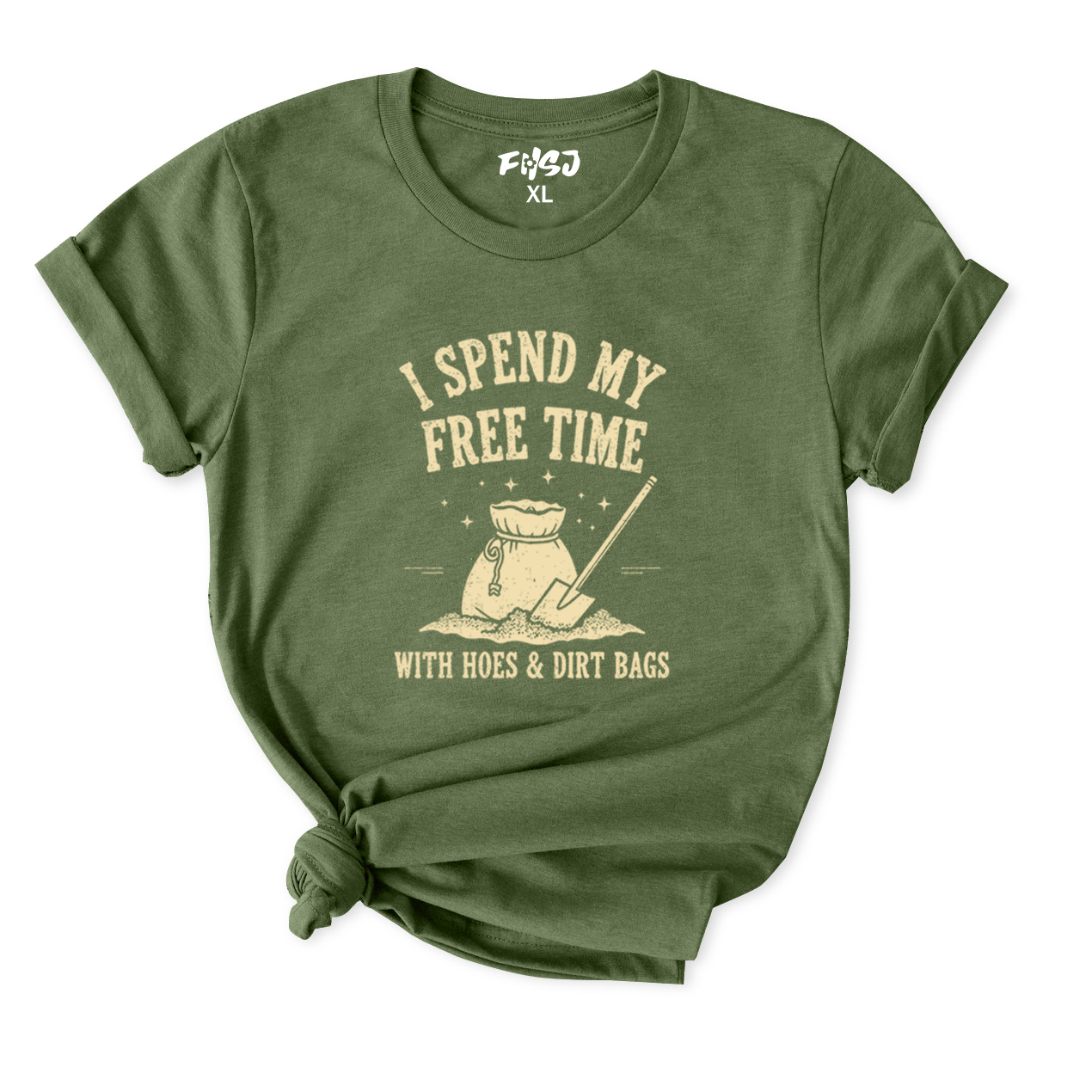 I Spend My Free Time with Hoes and Dirt Bags T-Shirt for Women