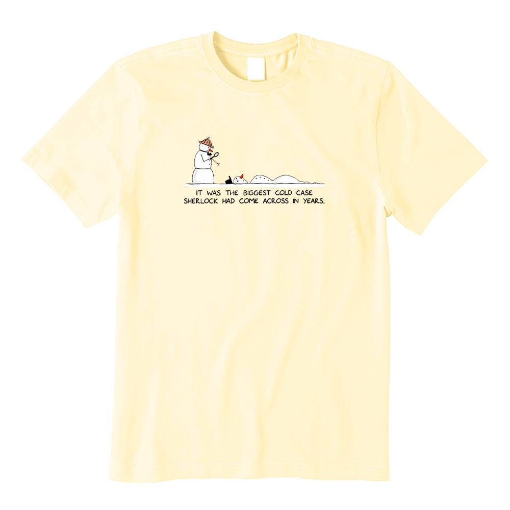 Snowman Sherlock Christmas T-Shirt