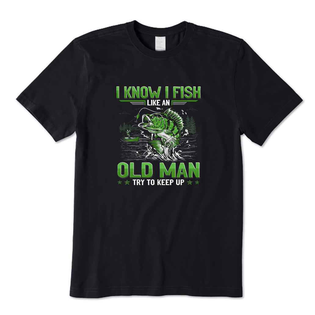 Old Man Fishing T-Shirt