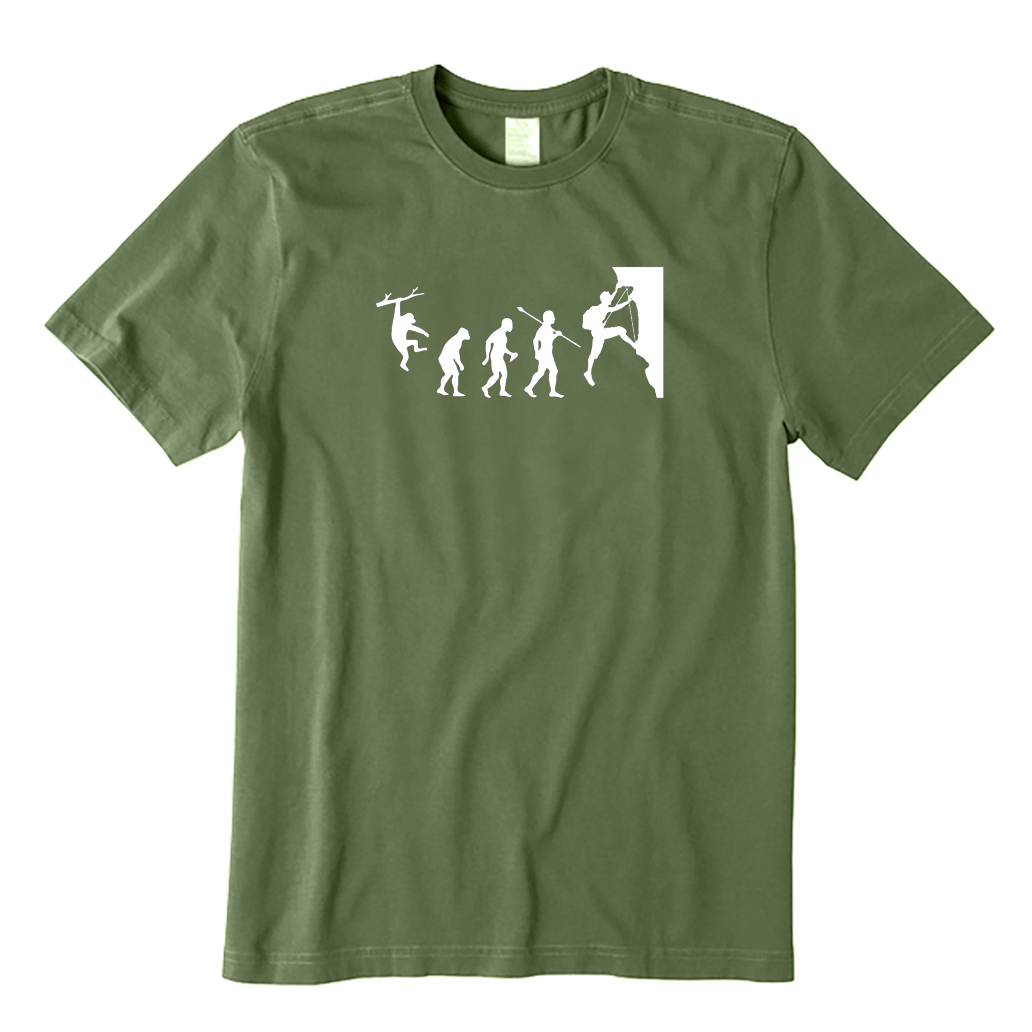 Evolution of Rock Climbing T-Shirt