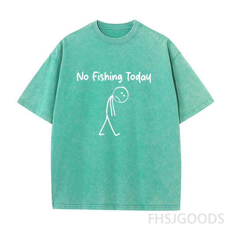No Fishing Today Unisex Distressed T-Shirt