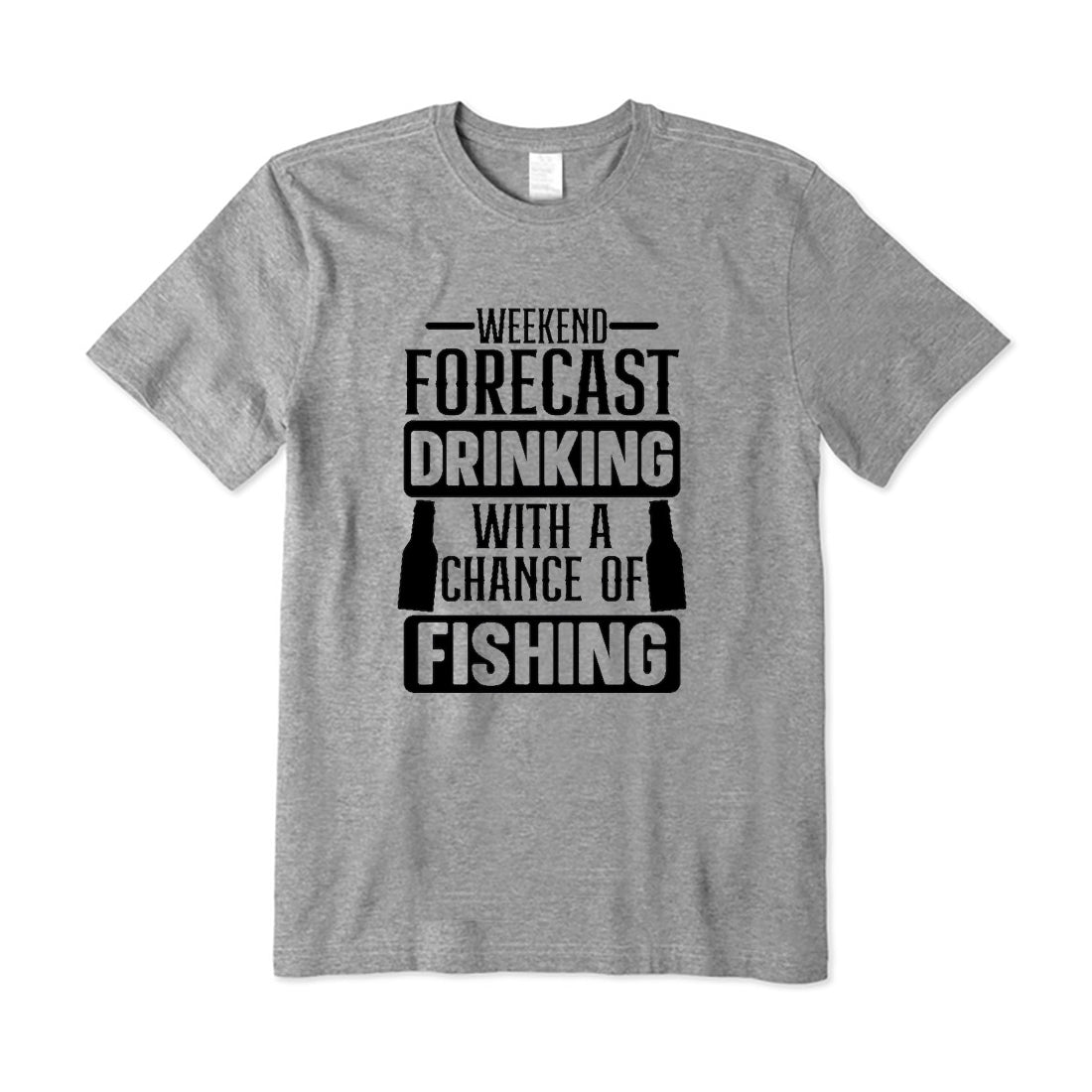 Weekend Forecast Drinking With A Chance Of Fishing T-Shirt