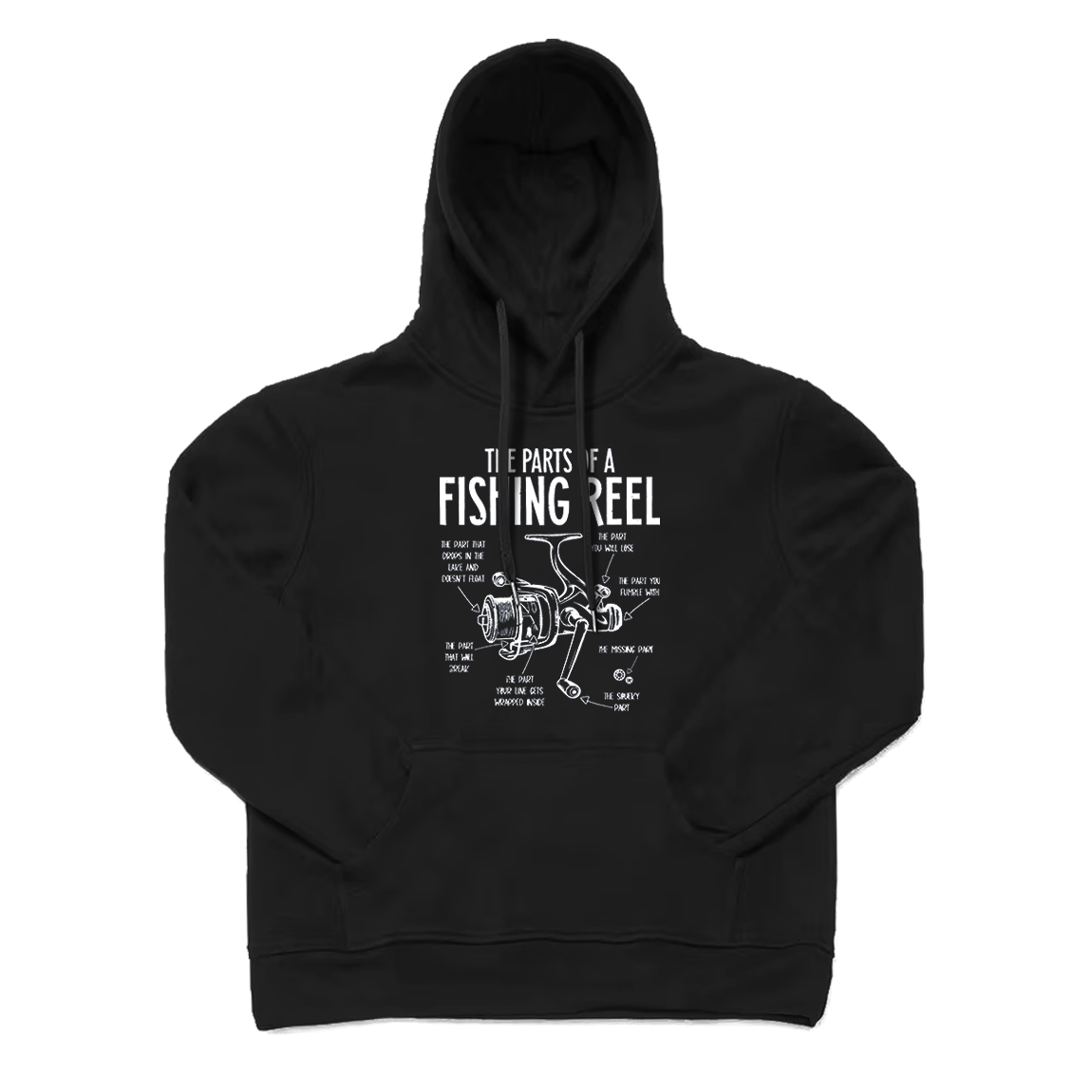 Parts Of A Fishing Reel Hoodie