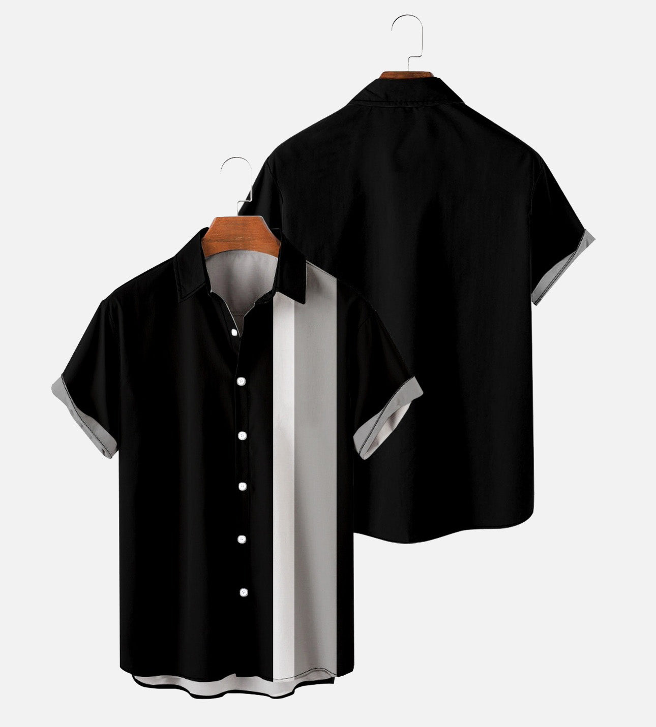Black and White Elements Classic Casual Shirt for Men