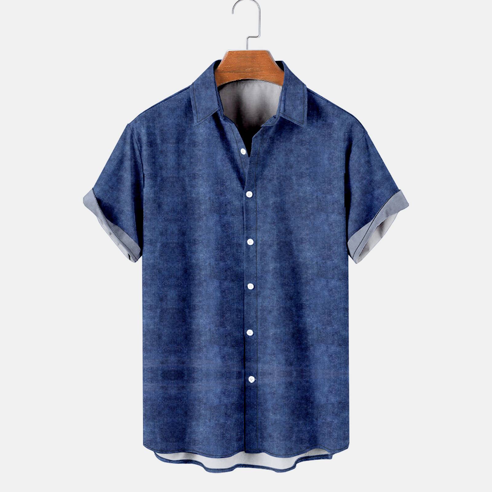 Ocean Navy Blue Shirt for Men