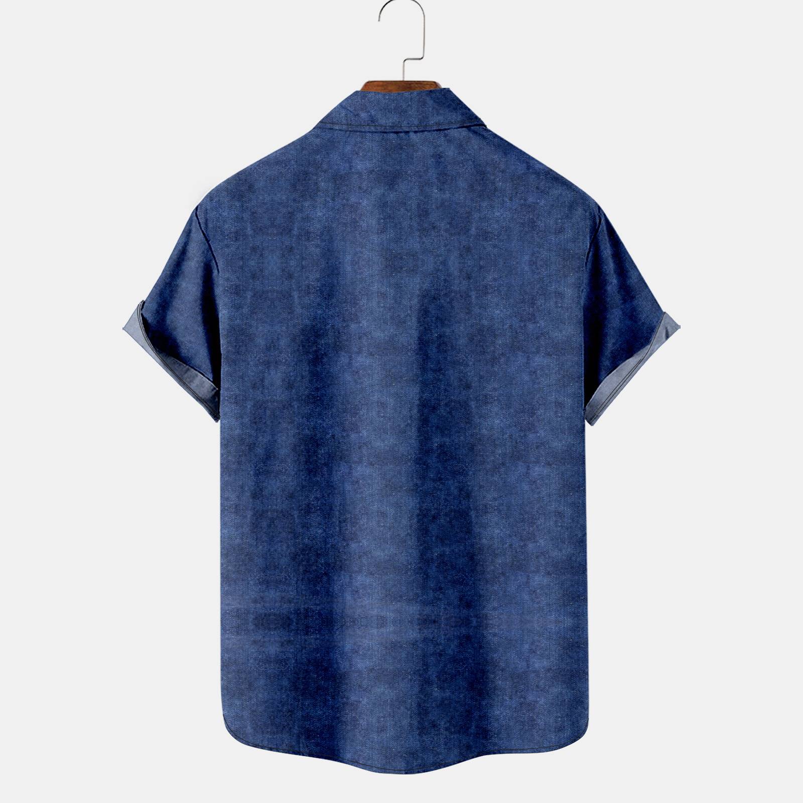 Ocean Navy Blue Shirt for Men