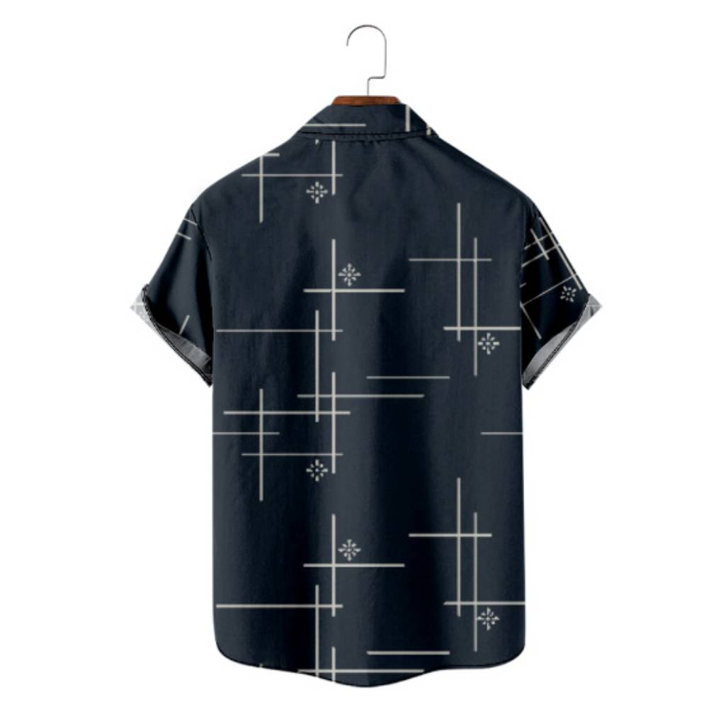 Casual Line Printed Shirt for Men