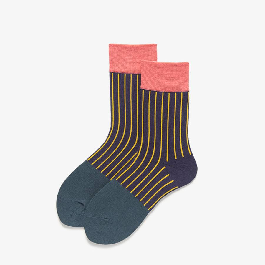 Color Block Stripe Socks 5 Pack