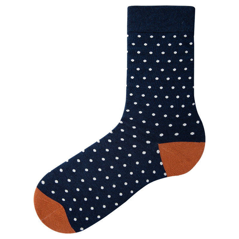 Polka Dots Socks 2 Pack-dark blue